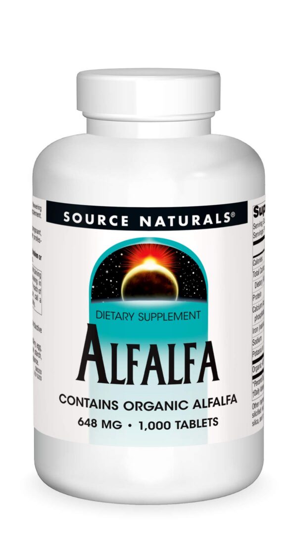 Version 1.0.0 Suplemento de alfalfa 1000 tabletas Source Naturals