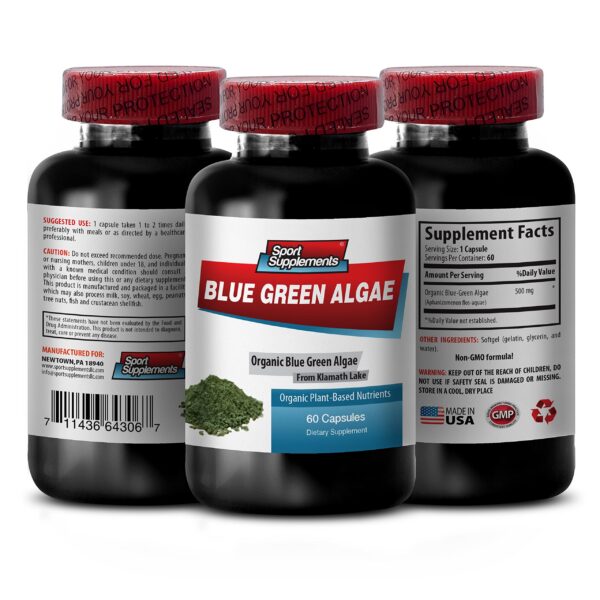 Version 1.0.0 Suplemento alga azul verde klamath 500mg 60 cápsulas antioxidante