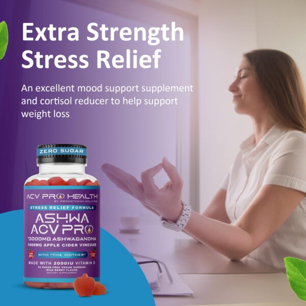 Suplemento para alivio de estrés con vitamina d y acv