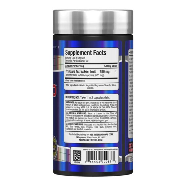 Suplemento ALLMAX para aumentar masa muscular y libido