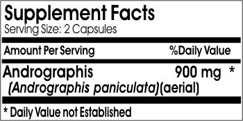 Suplemento Andrographis cápsulas PureControl Supplements empaque