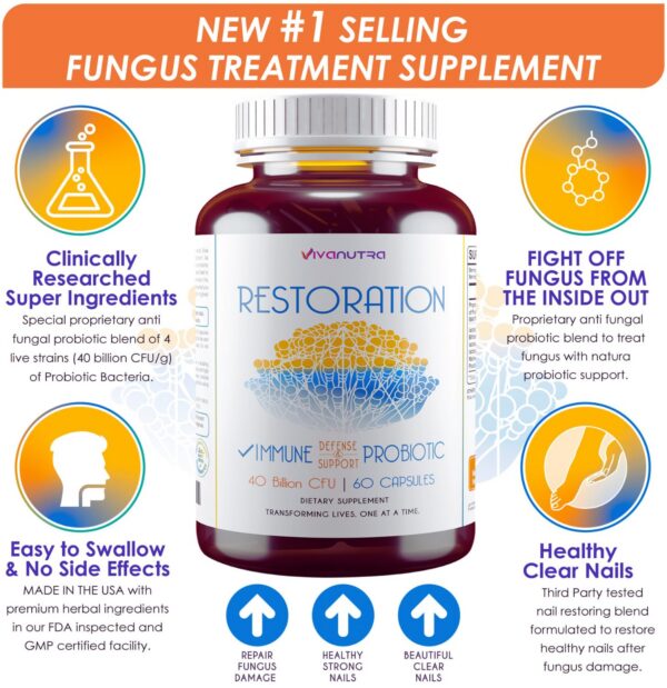 Suplemento antifúngico para pies y uñas probiótico cápsulas