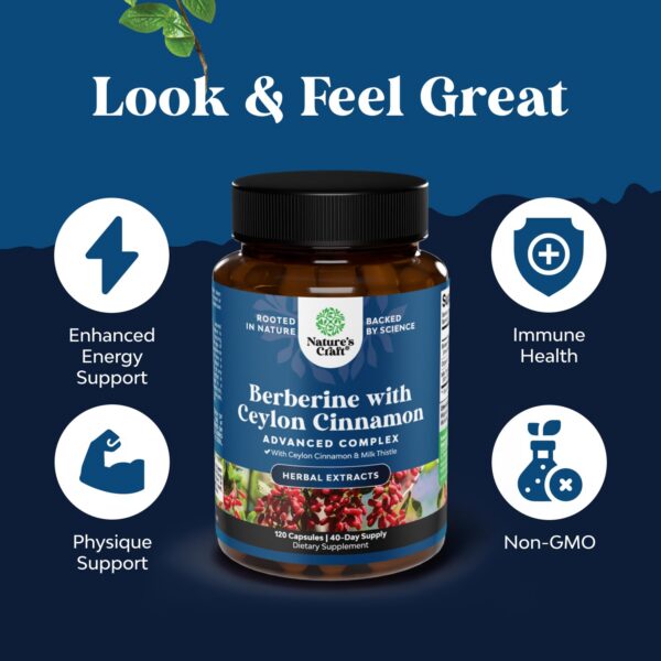 Version 1.0.0 Suplemento antioxidant Balancing Berberine para salud integral