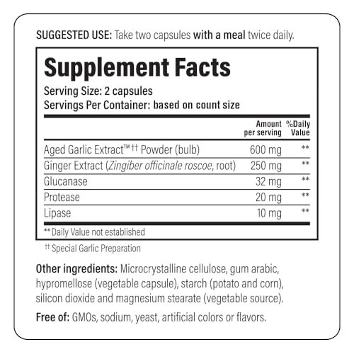 Caja de Kyolic extracto de ajo añejado sin olor 100 tabletas