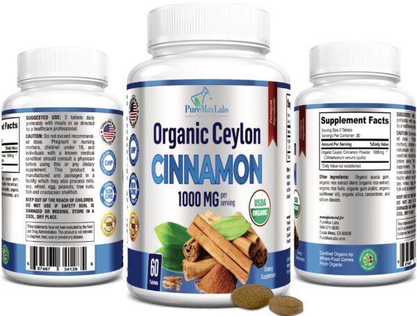 Suplemento antioxidante canela orgánica YUMMYVITE