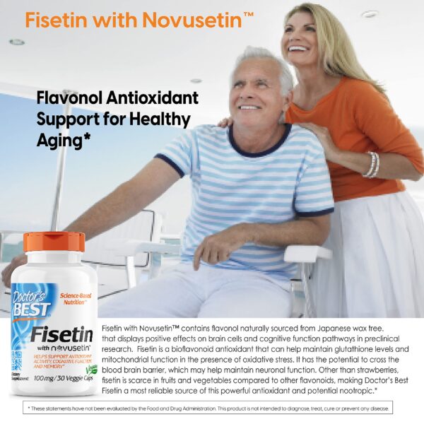 Suplemento antioxidante Fisetina con Novusetin