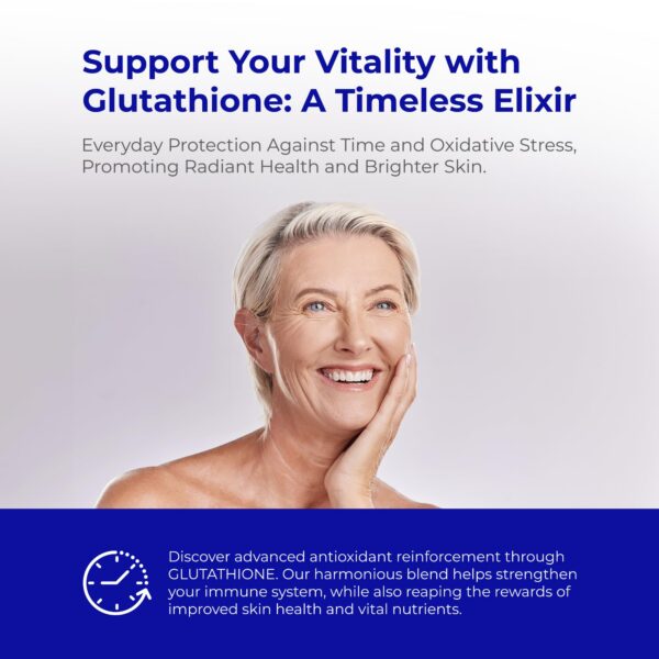 Suplemento antioxidante avanzado con glutatión y soporte inmune
