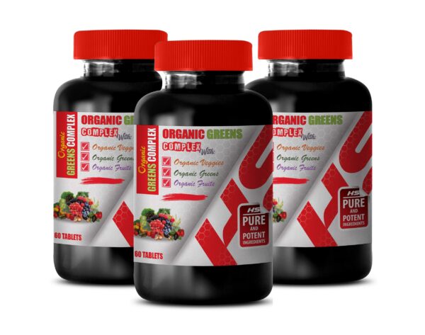 Version 1.0.0 suplemento antioxidante organico botellas 3 paquetes tabletas