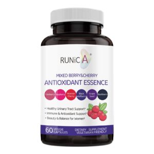 Suplemento antioxidante RUNICA para mujeres con arándano y semillas de uva