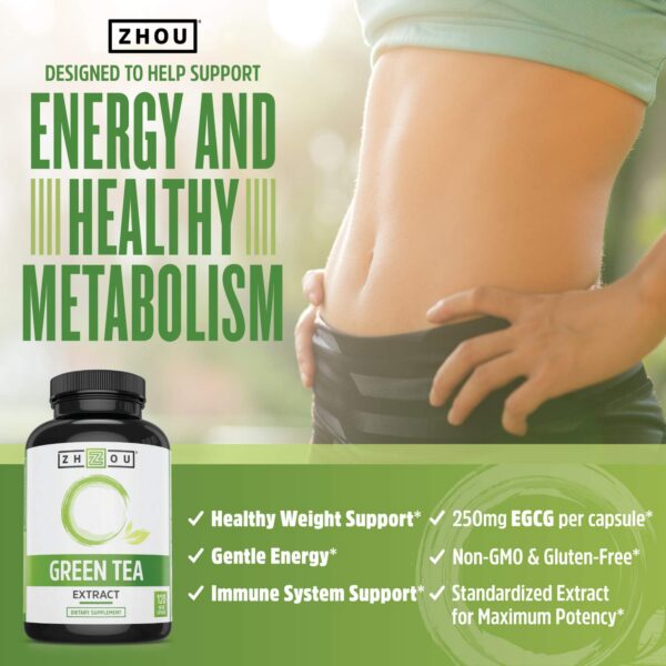 Suplemento antioxidante té verde con EGCG Zhou