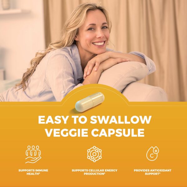 Suplemento antioxidante vitamina C y zinc de Viva Naturals