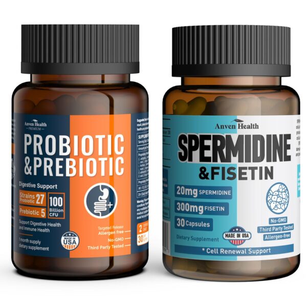 Suplemento Anven Health probióticos y espermidina bote frontal