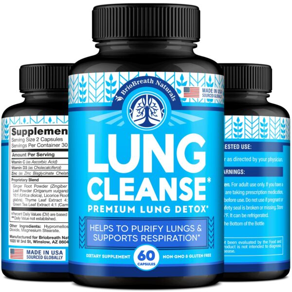 Version 1.0.0 Suplemento apoyo pulmonar BrioBreath Naturals cápsulas naturales