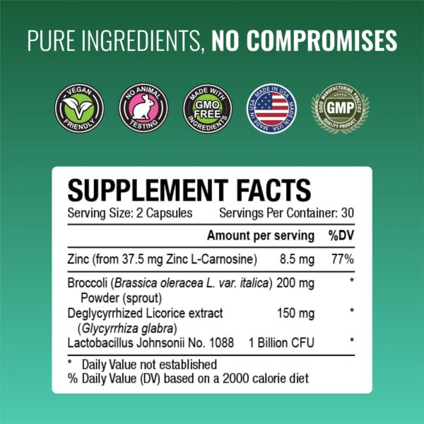 Cápsulas Pyloriprin para salud estomacal