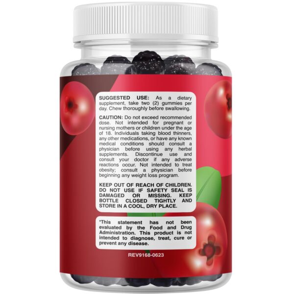 Suplemento de arándano para mujeres en gomitas