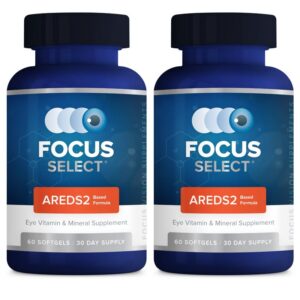 Version 1.0.0 Suplemento AREDS2 Focus Select para salud ocular en caja