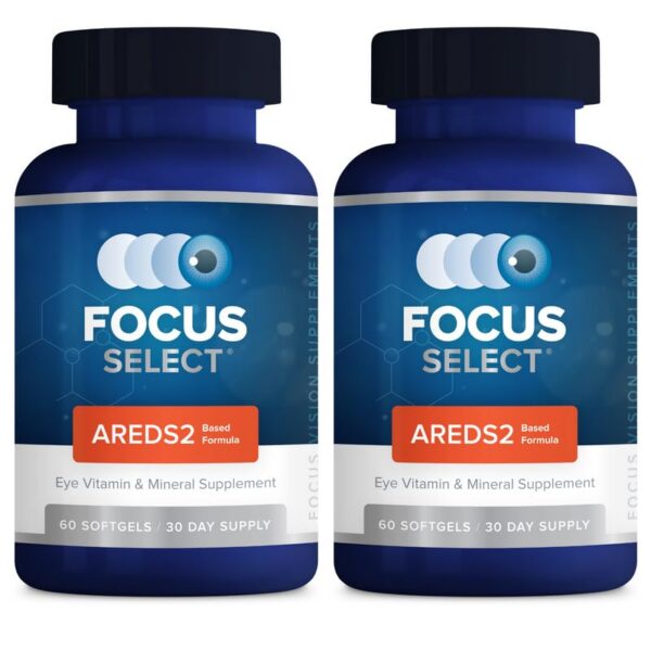 Suplemento AREDS2 Focus Select para salud ocular en caja