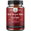 Suplemento arroz de levadura roja y CoQ10 cápsulas caja frontal