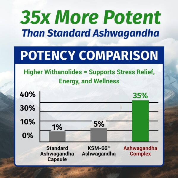 Suplemento de ashwagandha 1 Body para respuesta saludable al estrés