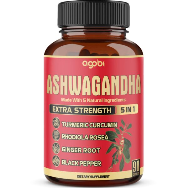 Version 1.0.0 Suplemento de ashwagandha 90 cápsulas veganas agobi