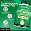 Suplemento de Ashwagandha Nutrivein con extracto natural de raíz