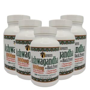 Suplemento Ashwagandha con pimienta negra de Sunshine Naturals