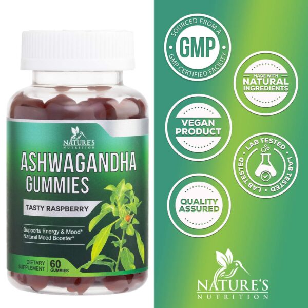 Suplemento Ashwagandha soporte antioxidante Nature's Nutrition