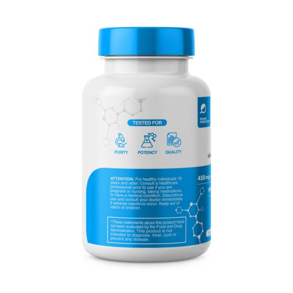 Suplemento ATP en cápsulas 400 mg Prime Powders USA
