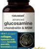 Suplemento avanzado de glucosamina condroitina msm naturebell