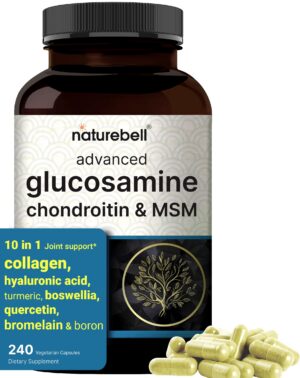 Suplemento avanzado de glucosamina condroitina msm naturebell