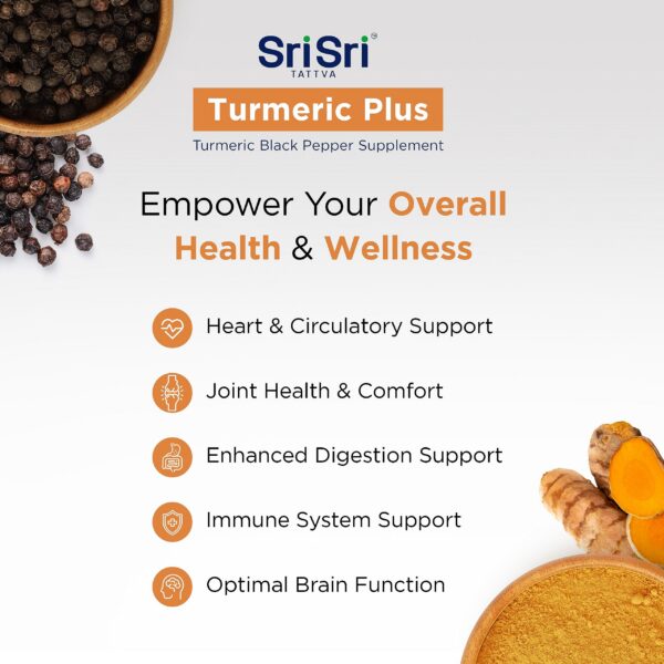 Suplemento Ayurvédico Turmeric Plus con curcumina antioxidante