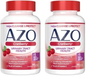 Suplemento AZO arándano 100 softgels para salud urinaria diaria