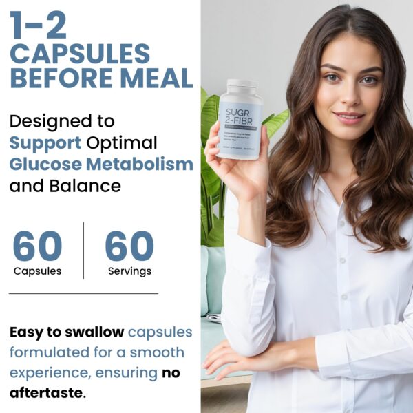 Suplemento de azúcar en sangre OPTIVIDA cápsulas detalle etiqueta