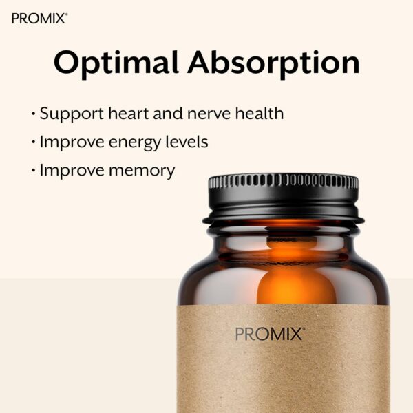 Suplemento B12 Promix para niveles de energía y salud nerviosa