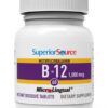Suplemento B12 sin OGM Superior Source para sistema nervioso y energía