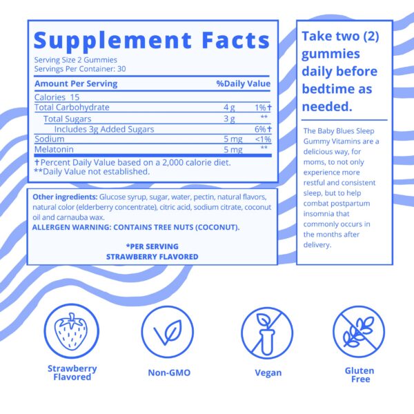 Suplemento Baby Blues vitamina para mamás descanso