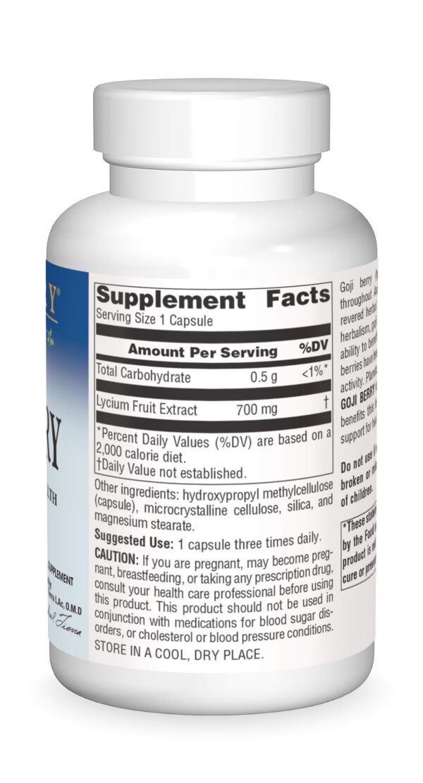 Suplemento de baya de goji para agudeza visual