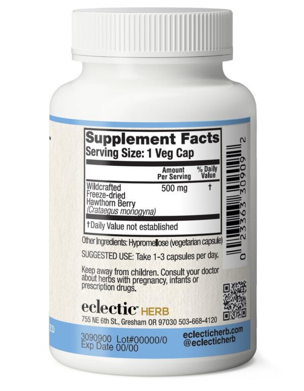 Suplemento natural de bayas de espino para corazón saludable