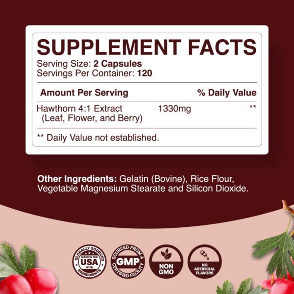 Suplemento de Bayas de Espino con extracto 4:1