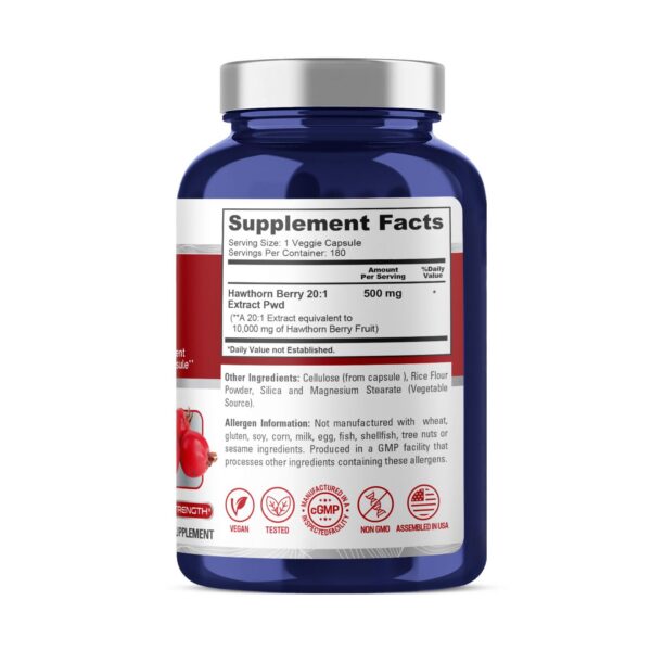 Version 1.0.0 Suplemento bayas de espino vegano NusaPure 180 cápsulas