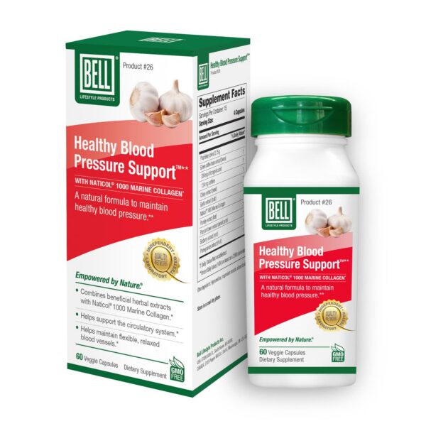 Suplemento Bell soporte presión arterial 60 cápsulas veganas