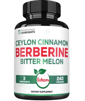 Suplemento Berberina 1500mg con Canela Ceilán y Melón Amargo Satoomi
