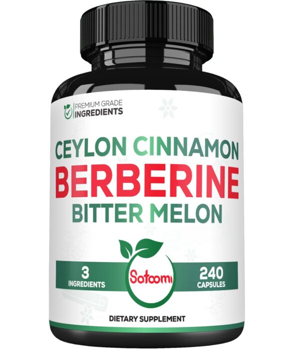 Version 1.0.0 Suplemento Berberina 1500mg con Canela Ceilán y Melón Amargo Satoomi