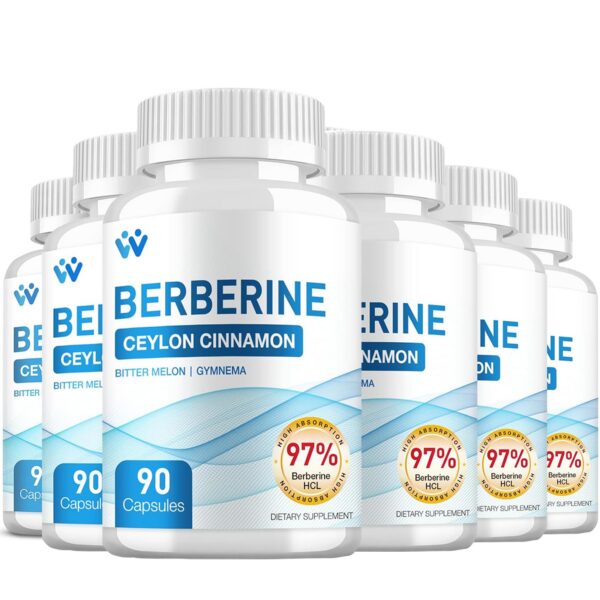 Suplemento de berberina 1500mg en cápsulas WACHRAY