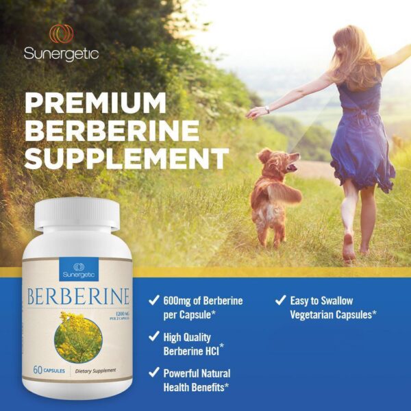 Suplemento Berberina 600mg con ingredientes de alta calidad Sunergetic