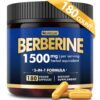 suplemento berberina alta potencia 1500mg 180 cápsulas