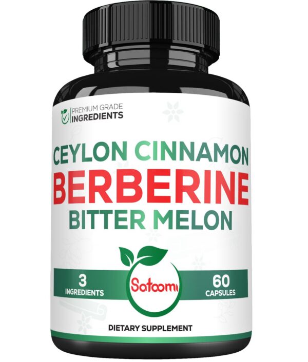 Suplemento berberina con canela de ceilán y melón amargo Satoomi