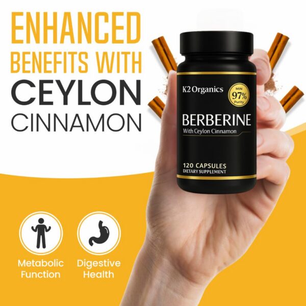 Version 1.0.0 Suplemento berberina K2 Organics ingredientes naturales y puros