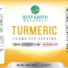 Version 1.0.0 Suplemento Best Earth Naturals cúrcuma y pimienta negra cápsulas