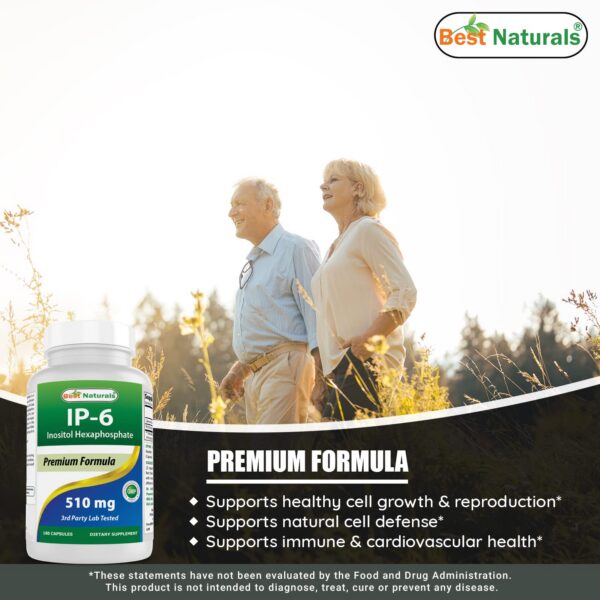 Suplemento Best Naturals IP-6 para soporte antioxidante